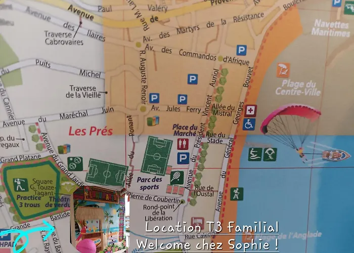 A Pied ! Grand T3 A 150 M Lavandou Pisc Pkg Priv Daire Le Lavandou